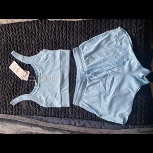NWT Light Blue Zara Set - Small Top -Med Bottom